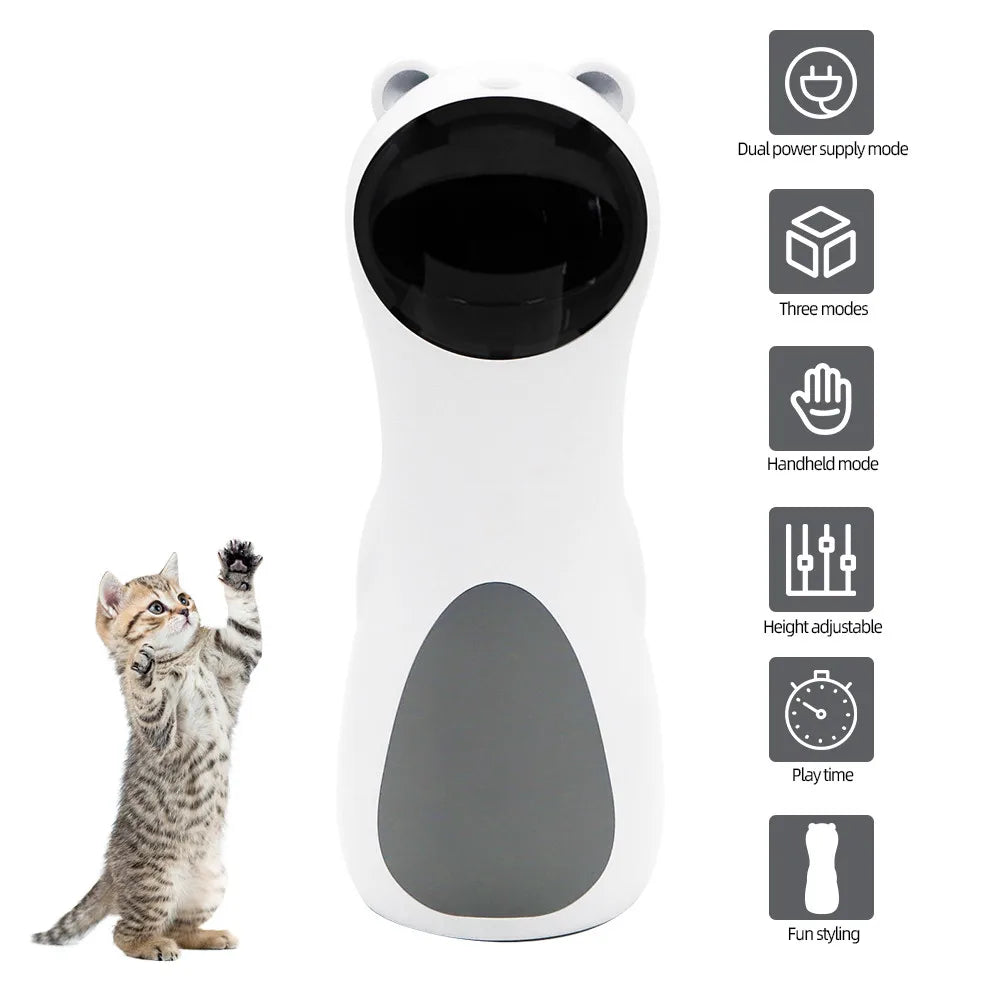 360° Automatic Laser Cat Toy | Interactive LED Rotating | USB Rechargeable