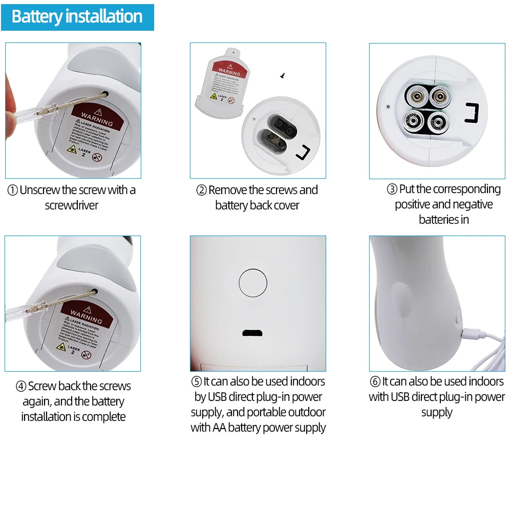 360° Automatic Laser Cat Toy | Interactive LED Rotating | USB Rechargeable
