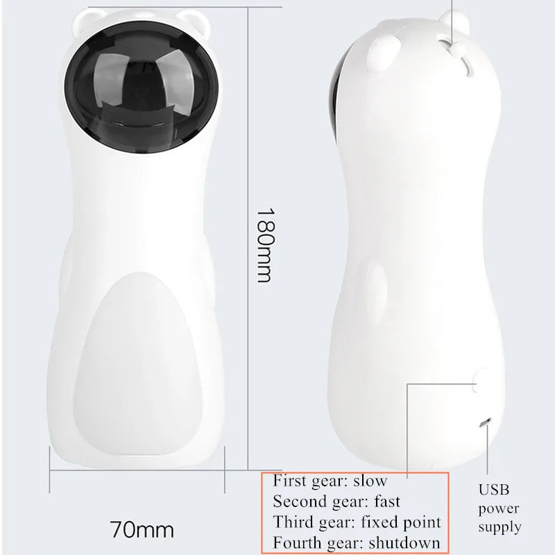 360° Automatic Laser Cat Toy | Interactive LED Rotating | USB Rechargeable