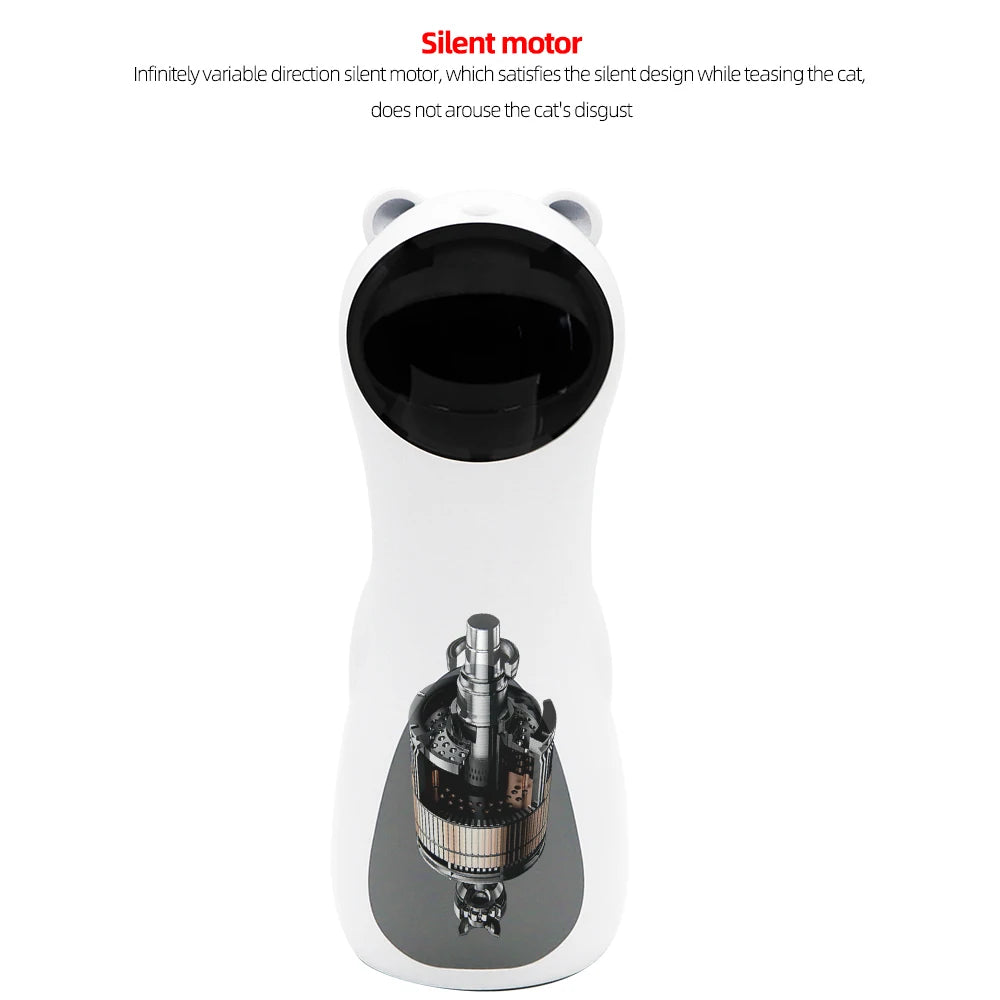 360° Automatic Laser Cat Toy | Interactive LED Rotating | USB Rechargeable