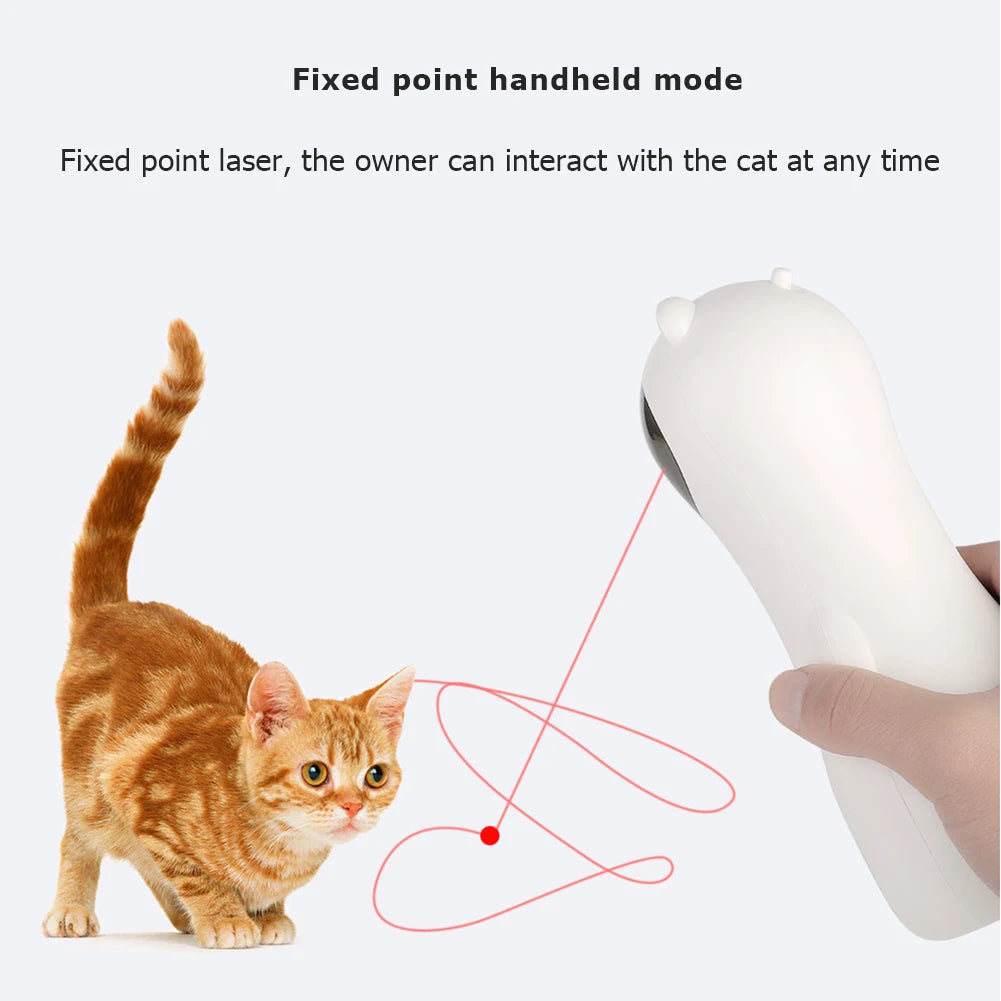 360° Automatic Laser Cat Toy | Interactive LED Rotating | USB Rechargeable