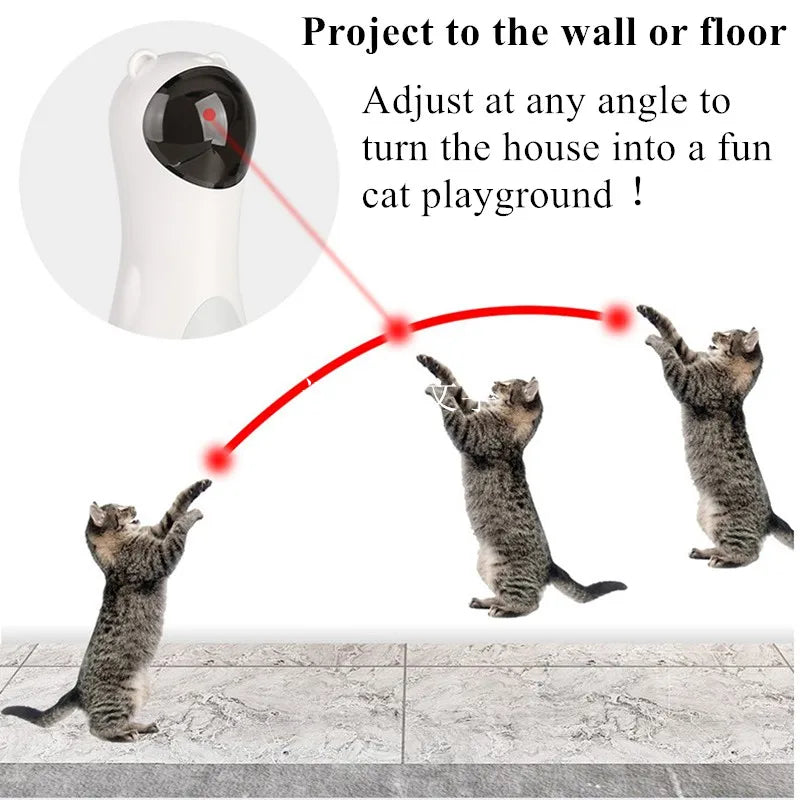 360° Automatic Laser Cat Toy | Interactive LED Rotating | USB Rechargeable