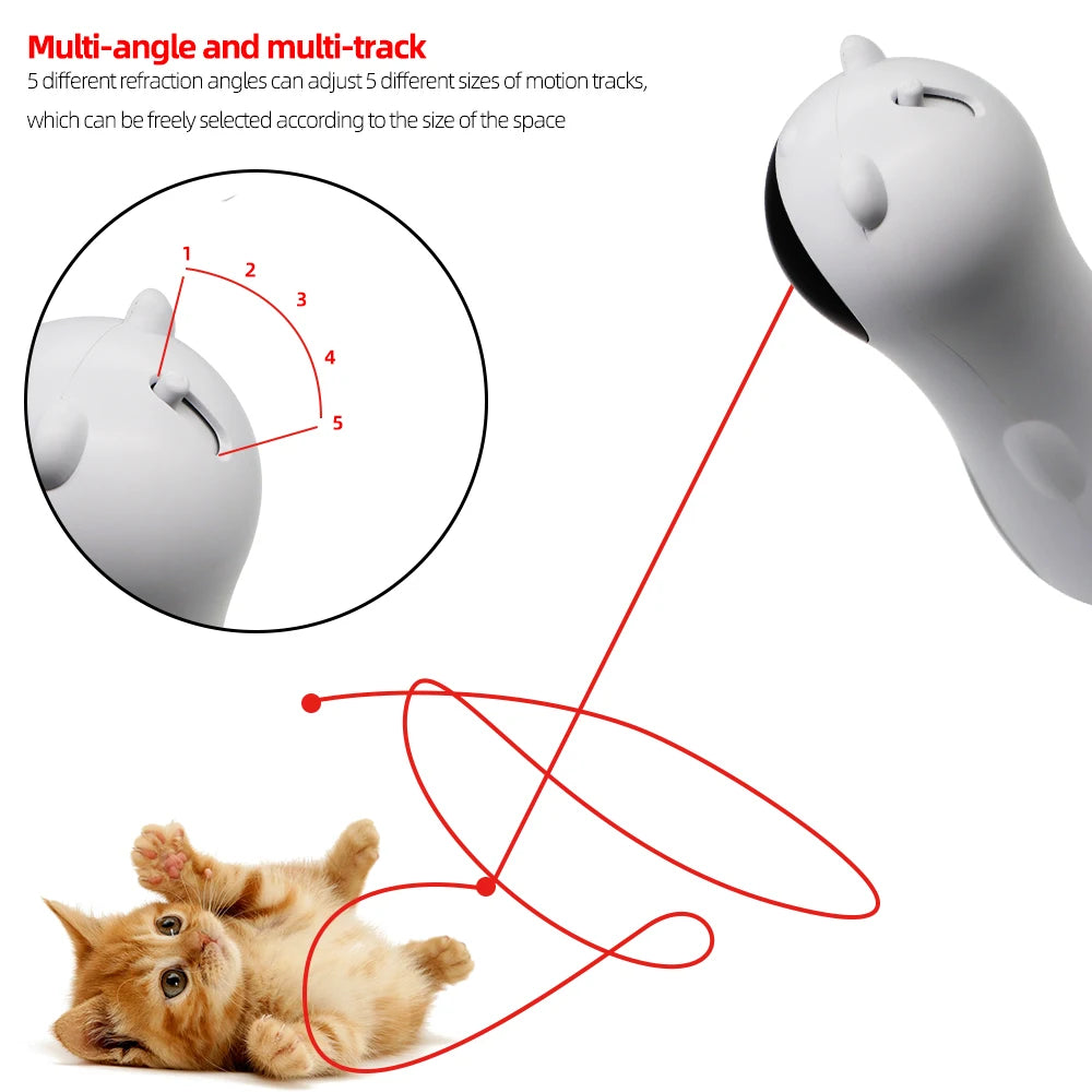 360° Automatic Laser Cat Toy | Interactive LED Rotating | USB Rechargeable