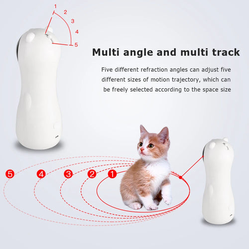 360° Automatic Laser Cat Toy | Interactive LED Rotating | USB Rechargeable